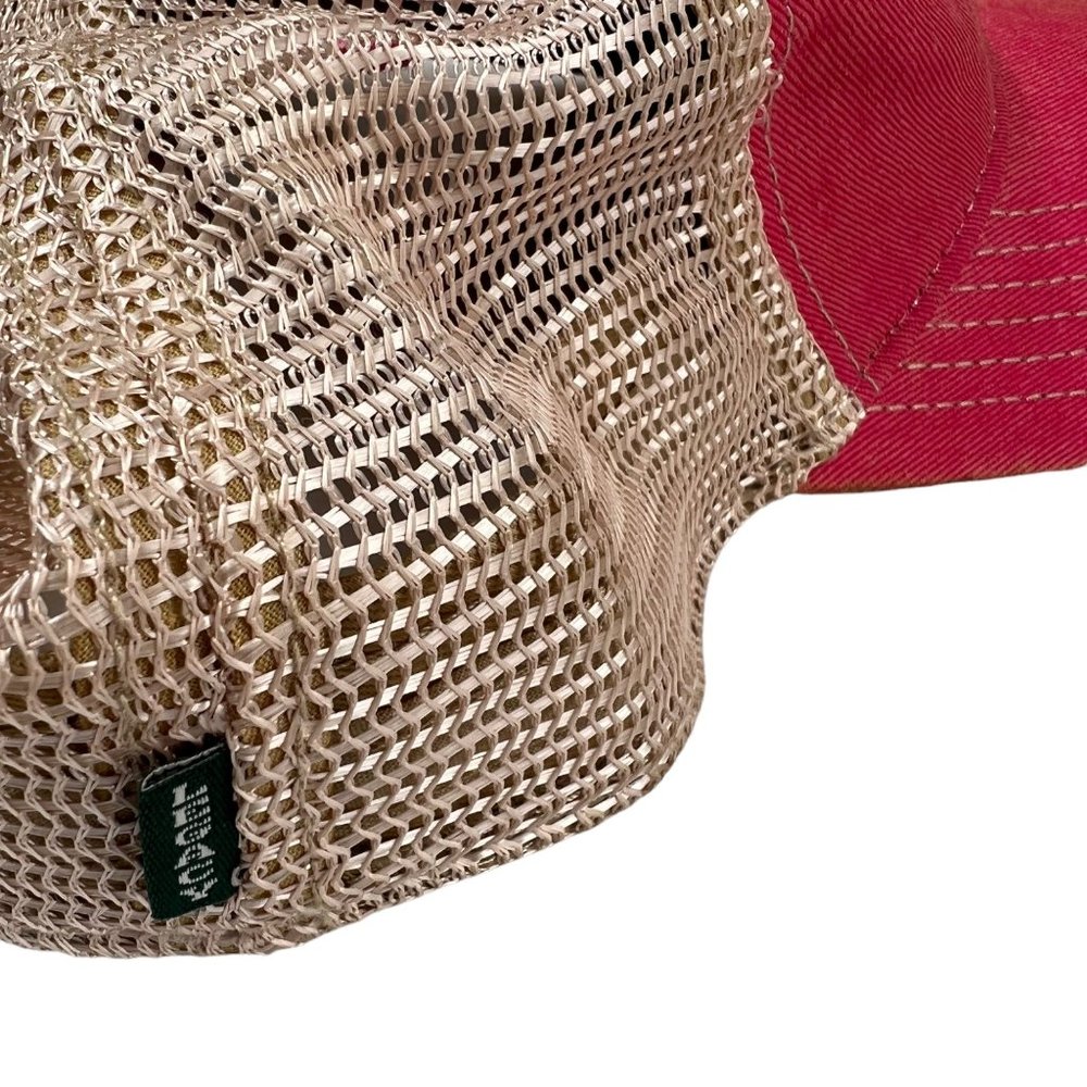 NEW Eleven North Clothing Co Legacy Old Favorite Relaxed Twill Trucker Pink Hat - Picture 7 of 9
